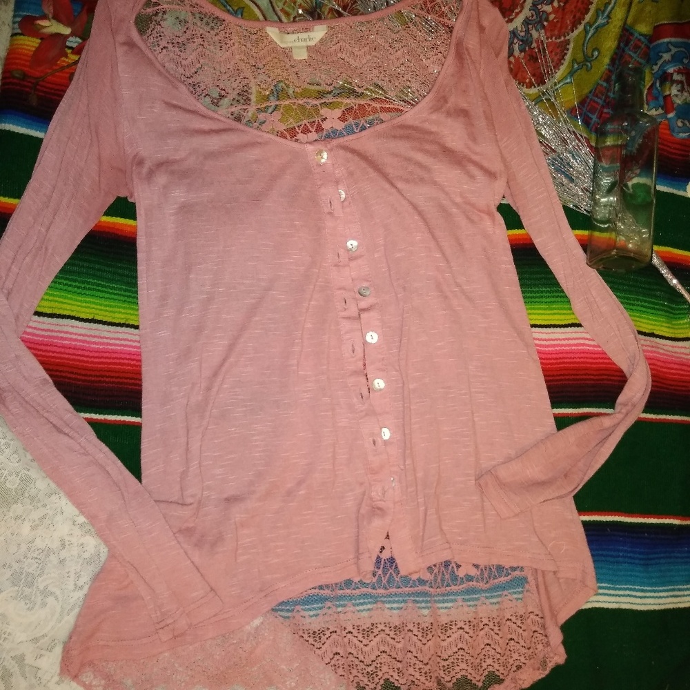 Chasing Charlie button down top.